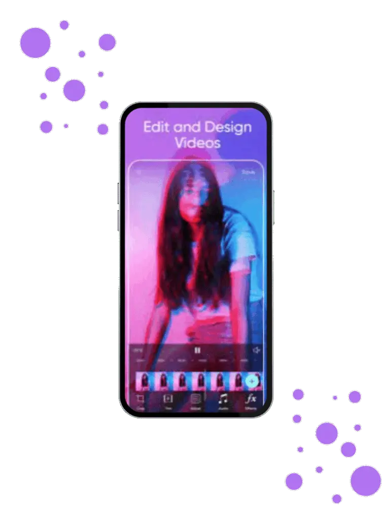 PicsArt Mod APK - Best Editing App 10 Edit and design videos using PicsArt Mod APK with glitch filter effects and animation timeline on smartphone