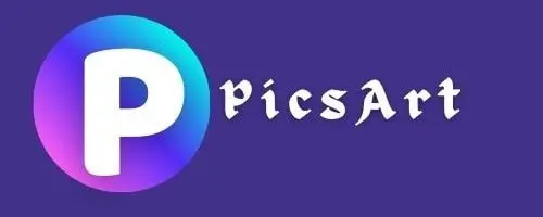 PicsArt logo with colorful background The Picartz and site icon
